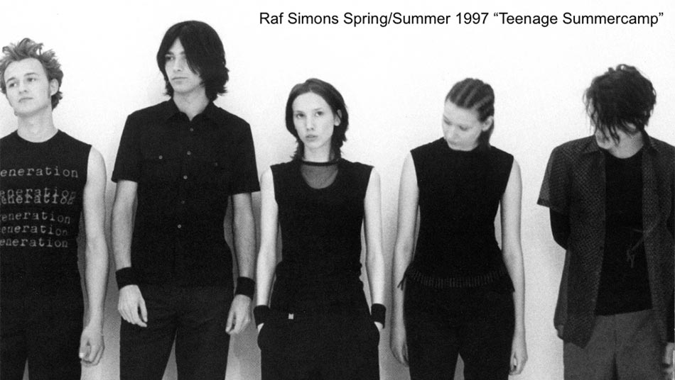 Raf Simmons Spring/Summer 1997 "Teenage Summercamp"